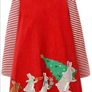 🎅🏻 2T Bunny Christmas Dress 🐰
